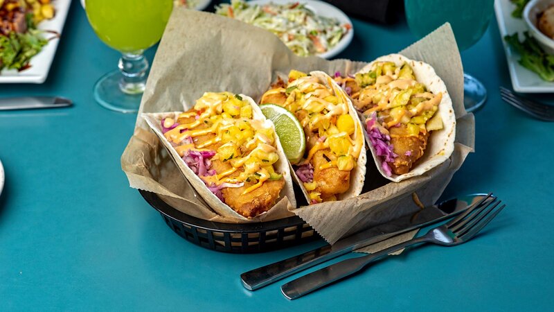 Fried fish taco